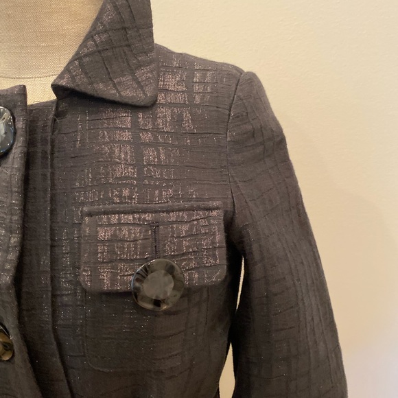 Vertigo Paris Womens Black Long Blazer or. Coat w Belt / Size Small - Picture 12 of 16